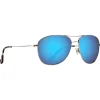 Lunettes de soleil Maui Jim Cliff House Reader 2,5 Argent Blue Hawaii MauiBrilliant