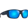 Lunettes de soleil Maui Jim Amberjack Bleu Marine Foncé Mat Blue Hawaii Mineral Superthin