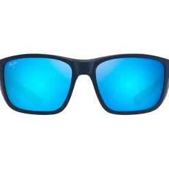 Lunettes de soleil Maui Jim Amberjack Bleu Marine Foncé Mat Blue Hawaii Mineral Superthin