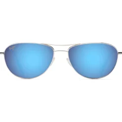 Lunettes de soleil Maui Jim Baby Beach Silver Blue Hawaii Mauipure