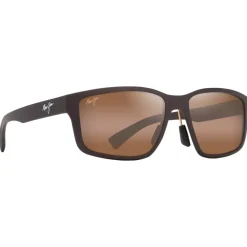 Lunettes de soleil Maui Jim Walewaha Asian Fit Metal Matte Brown Hcl Bronze Mineral Superthin