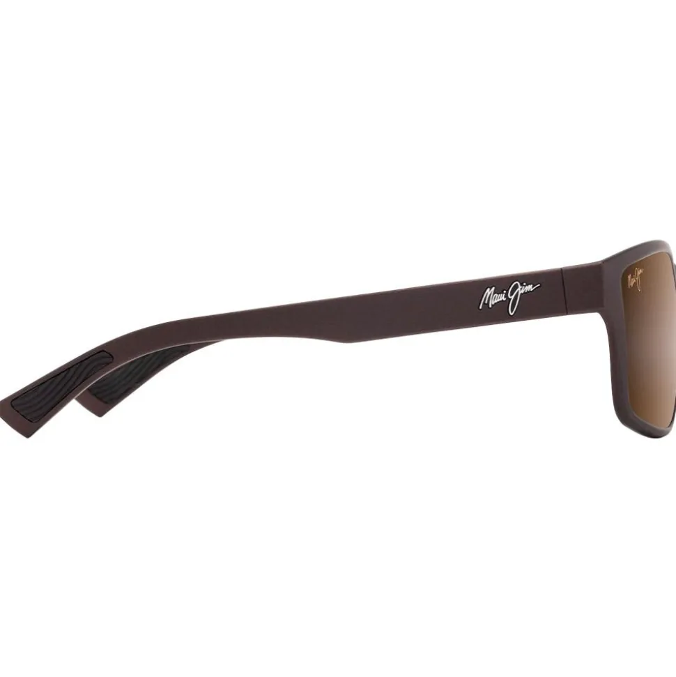 Lunettes de soleil Maui Jim Walewaha Asian Fit Metal Matte Brown Hcl Bronze Mineral Superthin