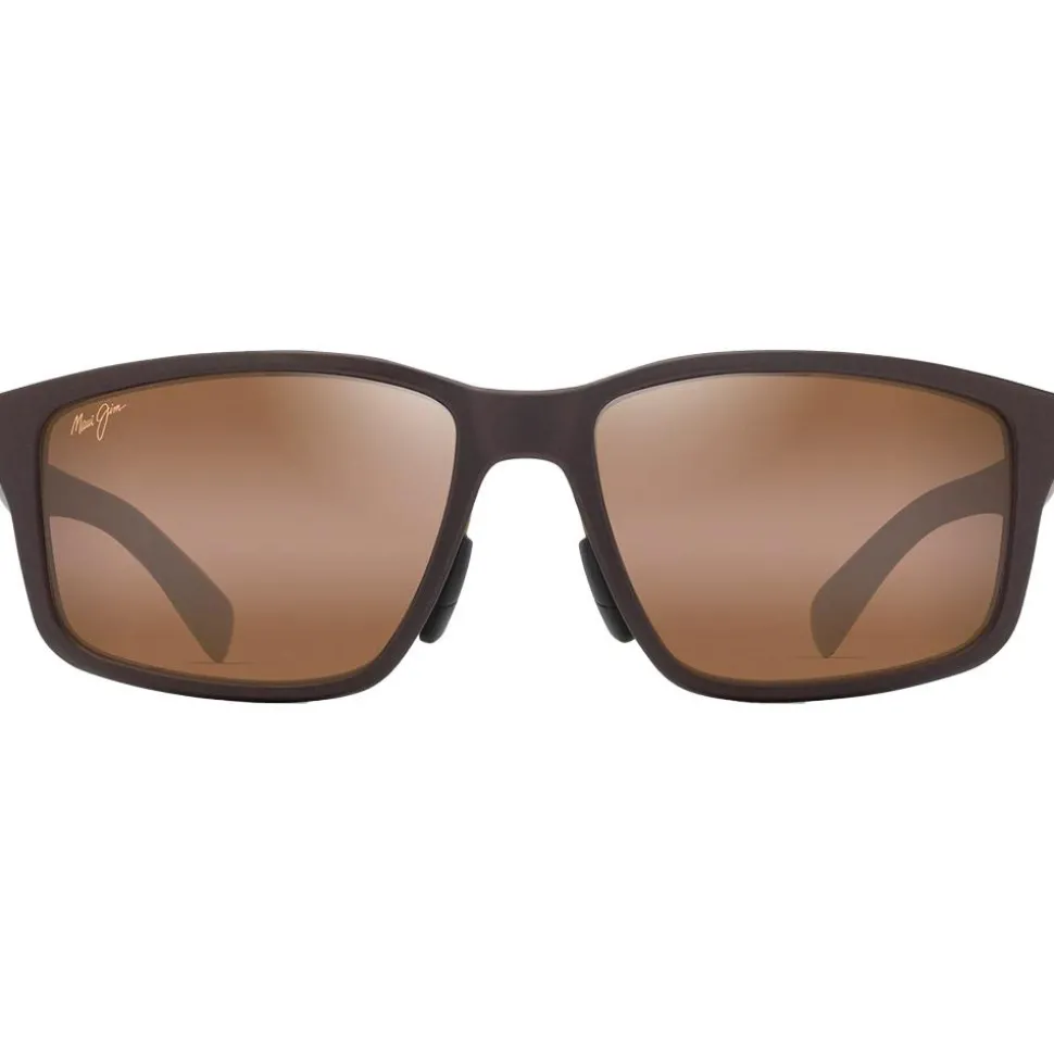 Lunettes de soleil Maui Jim Walewaha Asian Fit Metal Matte Brown Hcl Bronze Mineral Superthin