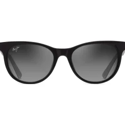 Lunettes de soleil Maui Jim Lonomea Shiny Black Neutral Grey Minéral Superthin