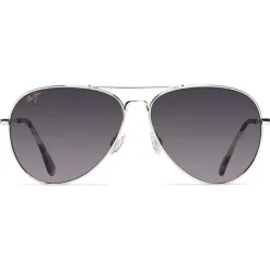 Lunettes de soleil Maui Jim Mavericks Argent Gris Neutre MauiPure
