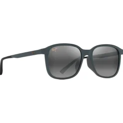 Lunettes de soleil Maui Jim Makuahine Asian Fit Gris Foncé Mat Neutral Grey Minéral Superthin