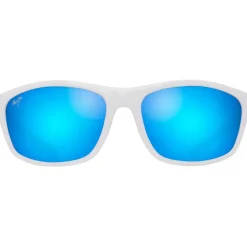 Lunettes de soleil Maui Jim Nuu Landing Blanc Blue Hawaii Mineral Superthin