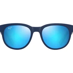 Lunettes de soleil Maui Jim Maoli Bleu foncé mat Bleu Hawaï MauiPure