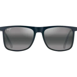Lunettes de soleil Maui Jim Makamae Bleu Mat Neutral Grey Minéral Superthin