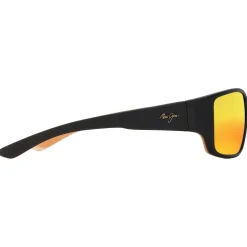 Lunettes de soleil Maui Jim Local Kine Matte Dark Transparent Brown with Tan and Cream Hawaii Lava