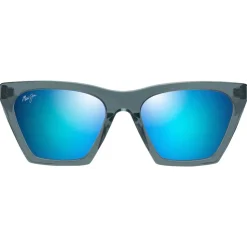 Lunettes de soleil Maui Jim Kini Kini Bleu Acier Crystal Bleu Hawaï Minéral SuperThin