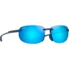 Lunettes de soleil Maui Jim Hookipa Ultra Asian Fit Metal Matte Blue Blue Hawaii MauiUltra