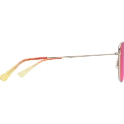 Lunettes de soleil Maui Jim Olali Asian Fit Doré Clair Brillant Violet Rose Maui Sunrise MauiPure