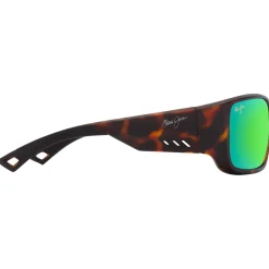 Lunettes de soleil Maui Jim Keha Havane Foncé Mat Maui Green Minéral SuperThin