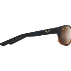 Lunettes de soleil Maui Jim Kaiwi Channel Stripe Dark Brown Bronze Hcl Mineral Superthin