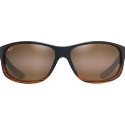 Lunettes de soleil Maui Jim Kaiwi Channel Stripe Dark Brown Bronze Hcl Mineral Superthin