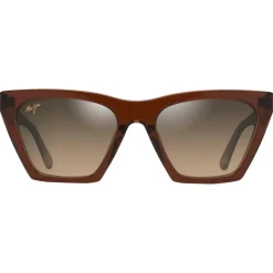 Lunettes de soleil Maui Jim Kini Kini Rootbeer Cristal Bronze Hcl Minéral Superthin