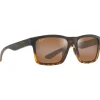 Lunettes de soleil Maui Jim The Flats Noir Ecaille Hcl Bronze Mineral Superthin