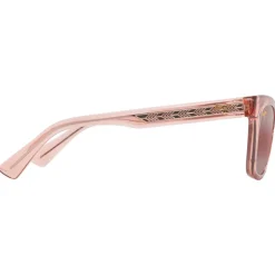 Lunettes de soleil Maui Jim Hiwahiwa Shiny Transparent Antique Pink Maui Rose Mineral Superthin