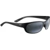 Lunettes de soleil Maui Jim Twin Falls Noir Brillant Gris Neutre