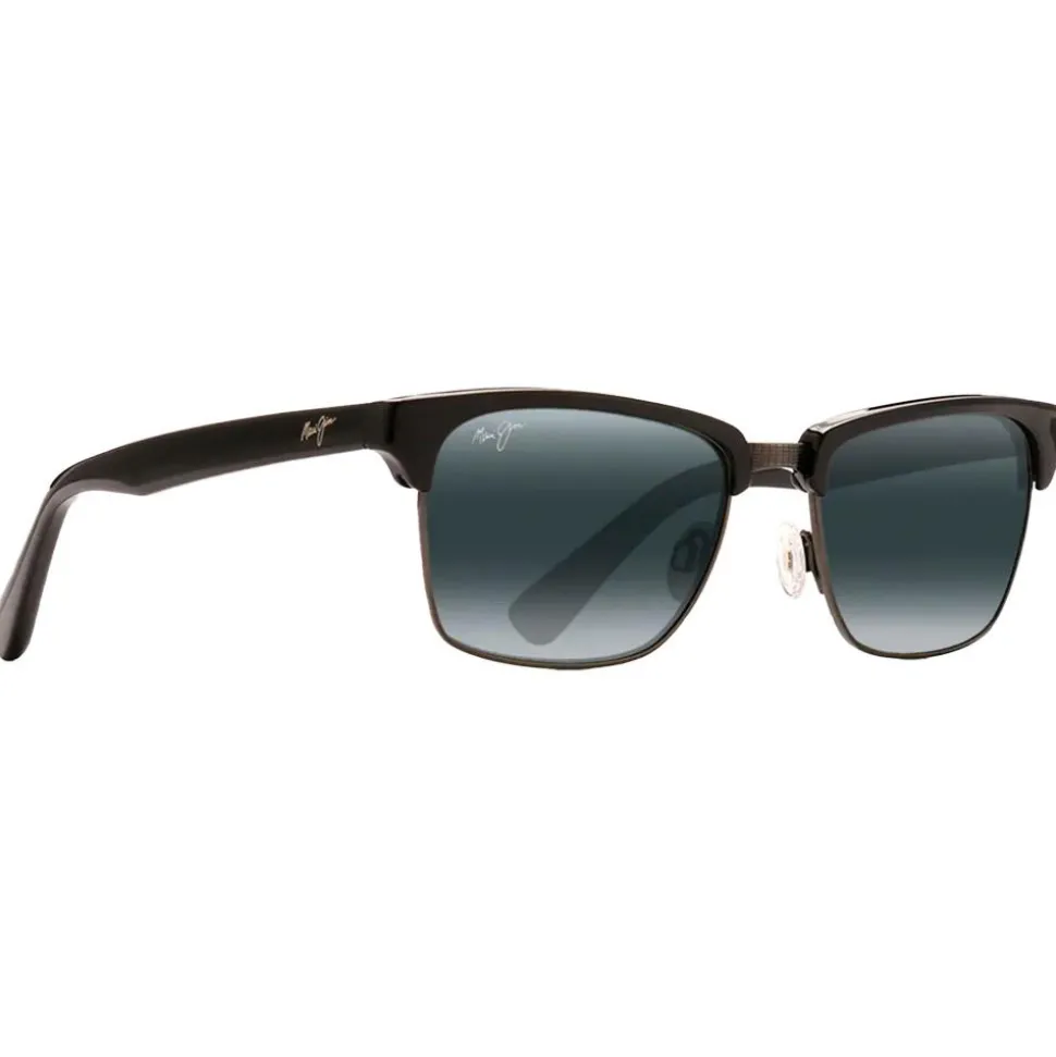 Lunettes de soleil Maui Jim Kawika Brillant Noir Gris Neutre MauiPure