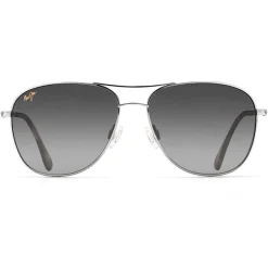 Lunettes de soleil Maui Jim Cliff House Matte Silver Gris Neutre Evolution Maui Gradient