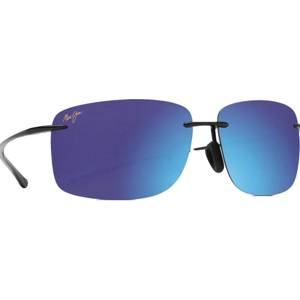 Lunettes de soleil Maui Jim Hema Noir Brillant Blue Hawaii