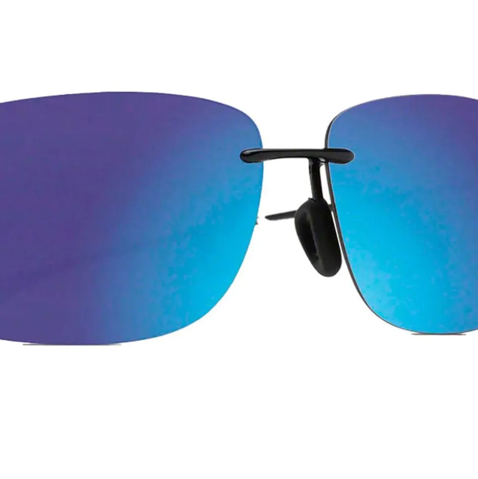 Lunettes de soleil Maui Jim Hema Noir Brillant Blue Hawaii