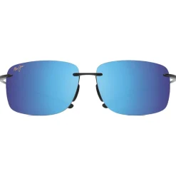 Lunettes de soleil Maui Jim Hema Noir Brillant Blue Hawaii