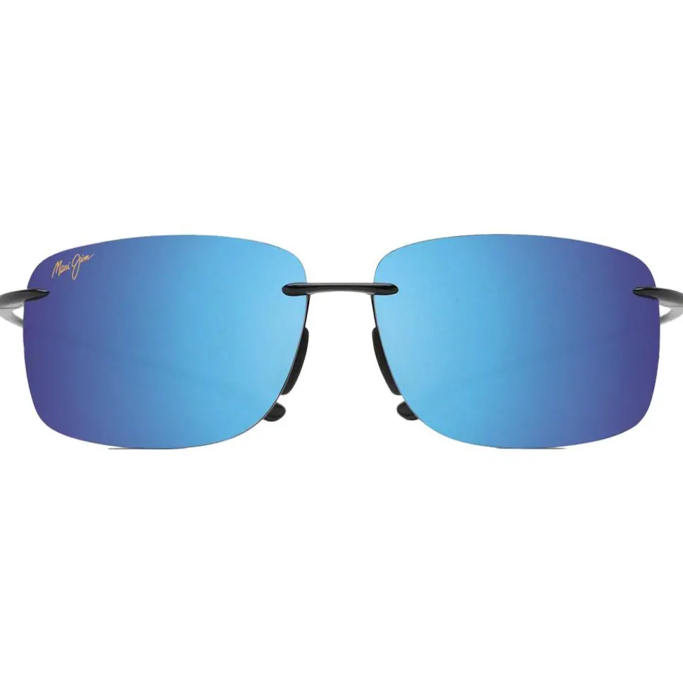 Lunettes de soleil Maui Jim Hema Noir Brillant Blue Hawaii