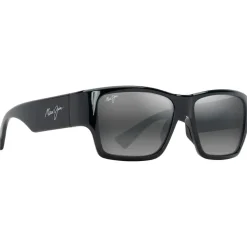 Lunettes de soleil Maui Jim Ka'olu Noir Brillant Neutral Grey Minéral Superthin