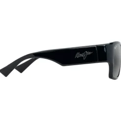 Lunettes de soleil Maui Jim Ka'olu Noir Brillant Neutral Grey Minéral Superthin