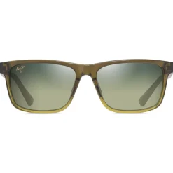 Lunettes de soleil Maui Jim Okina Shiny Translucide Green Yellow Maui Ht Minéral Superthin