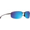 Lunettes de soleil Maui Jim Ho’okipa Reader 1,5 Gris Fumé Translucide Blue Hawaii MauiBrillant