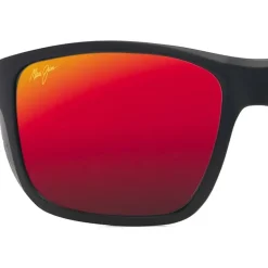 Lunettes de soleil Maui Jim Amberjack Matte Black Hawaii Lava MauiBrilliant