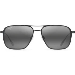 Lunettes de soleil Maui Jim Beaches Matte black Grey Maui Brilliant Bi-Gradient Grey