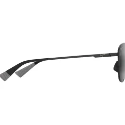 Lunettes de soleil Maui Jim Lamalama Asian Fit Noir Mat Gris Neutral Grey MauiPure
