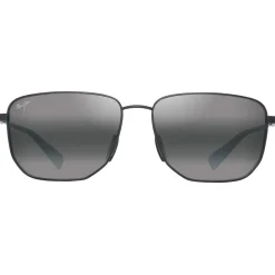Lunettes de soleil Maui Jim Lamalama Asian Fit Noir Mat Gris Neutral Grey MauiPure