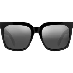 Lunettes de soleil Maui Jim Rooftops Noir Cristal Dual Mirror Argent Noir Mineral Superthin