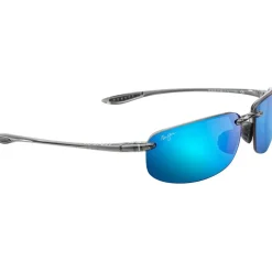 Lunettes de soleil Maui Jim Hookipa Smoke Grey Bleu Hawaï Mauipure