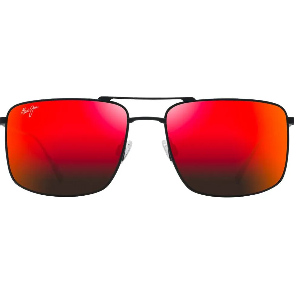 Lunettes de soleil Maui Jim Aeko Noir Mat Hawaii Lava MauiPure