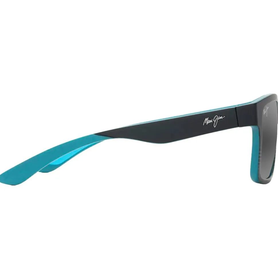 Lunettes de soleil Maui Jim The Flats Noir Bleu Sarcelle Neutral Grey Mineral Superthin