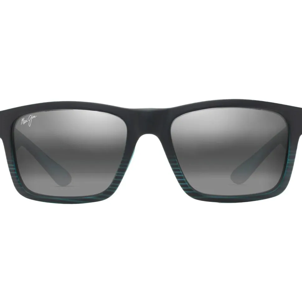 Lunettes de soleil Maui Jim The Flats Noir Bleu Sarcelle Neutral Grey Mineral Superthin
