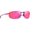 Lunettes de soleil Maui Jim Hookipa Shiny Trans Cyclamen Pink Maui Sunrise MauiPure