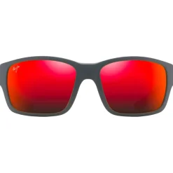 Lunettes de soleil Maui Jim Mangroves Noir Mat Hawaii Lava Mineral Superthin