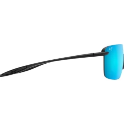 Lunettes de soleil Maui Jim Palulu Matte Black Blue Hawaii MauiBrilliant