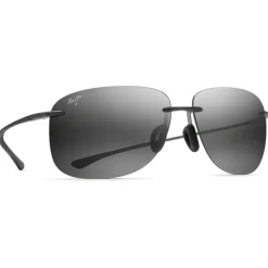 Lunettes de soleil Maui Jim Hikina Noir Brillant Gris Neutre MauiPure Lt