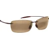 Lunettes de soleil Maui Jim Lighthouse Rootbeer Hcl Bronze Polycarbonate Bidegrade