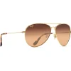 Lunettes de soleil Maui Jim Mavericks Gold Bronze Hcl MauiPure