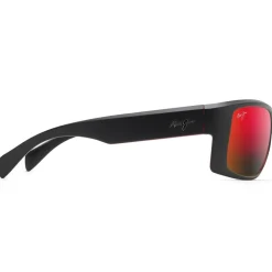 Lunettes de soleil Maui Jim Equator Noir Rouge Hawail Lava Mineral SuperThin